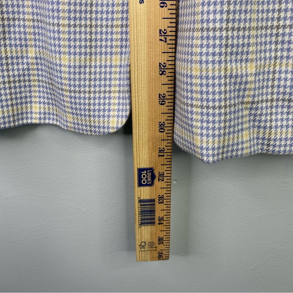 Pendleton Wool Blend Blazer Jacket Blue Yellow Ho… - image 4